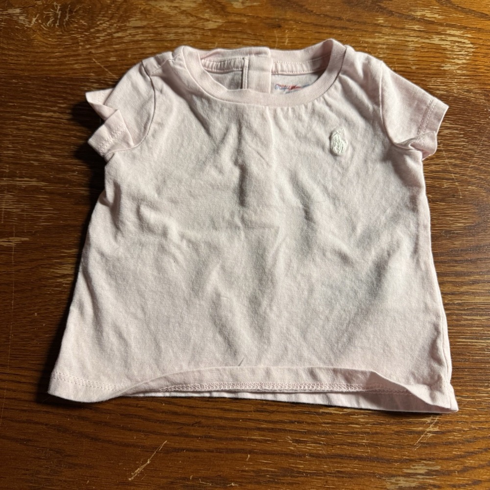 Polo Ralph Lauren Tshirt‎ Infant 6 Months Short Sleeve Light Pink